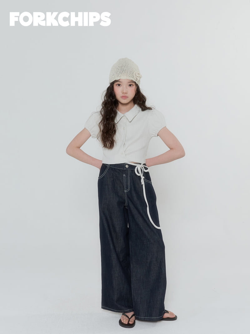 Fork Chips - Korean Children Fashion - #kidzfashiontrend - Button Strap Cardigan - 7
