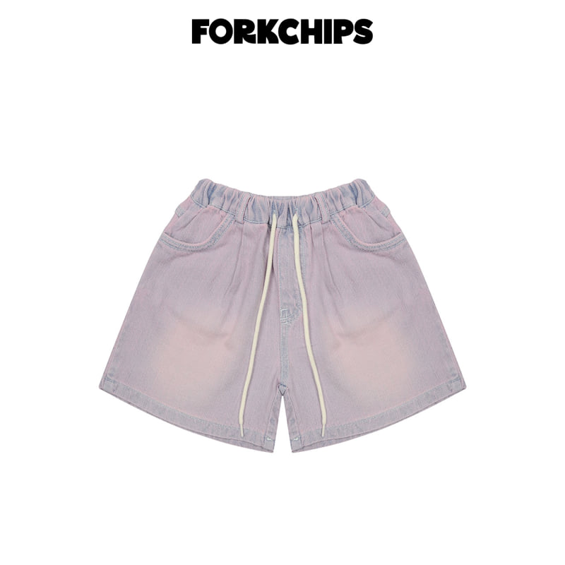 Fork Chips - Korean Children Fashion - #kidzfashiontrend - Sky Shorts - 3
