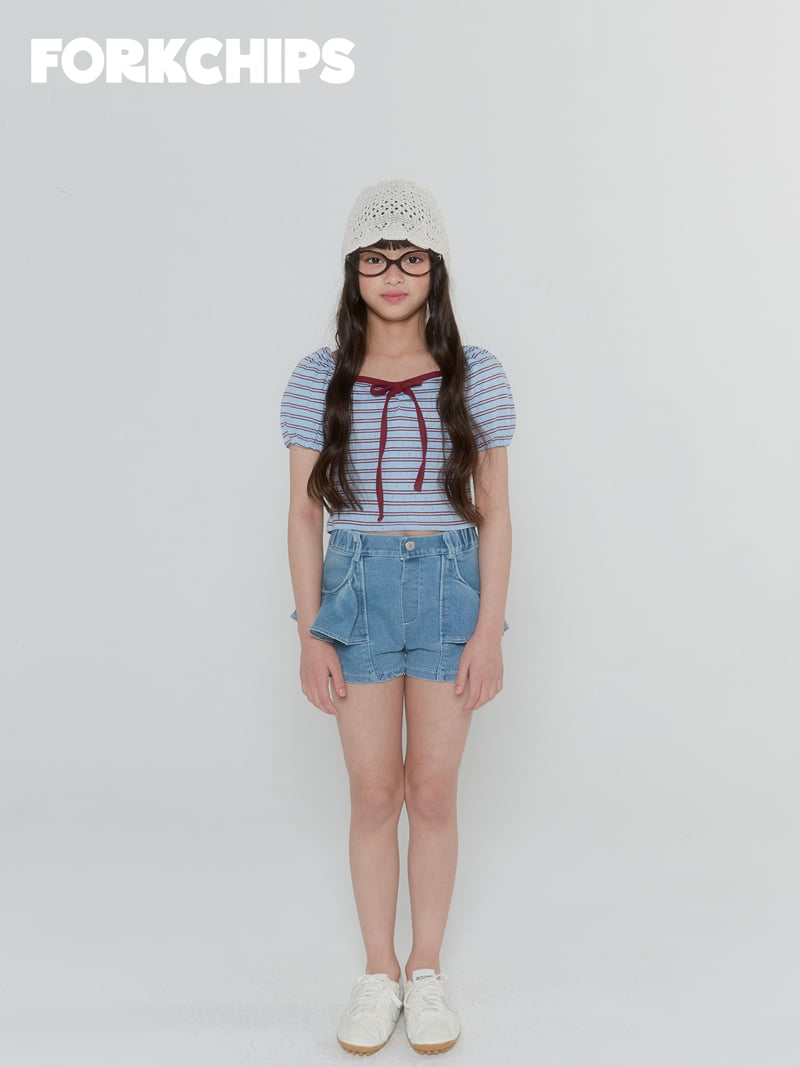 Fork Chips - Korean Children Fashion - #kidzfashiontrend - Jelly Puff Tee - 10