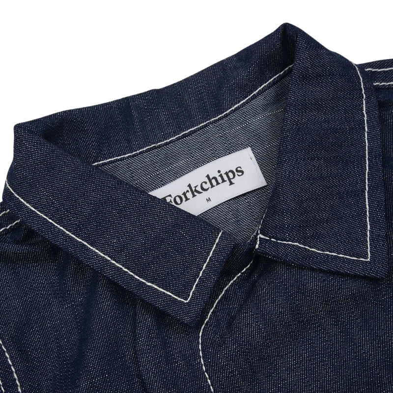Fork Chips - Korean Children Fashion - #littlefashionista - Buddy Denim Shirt - 5