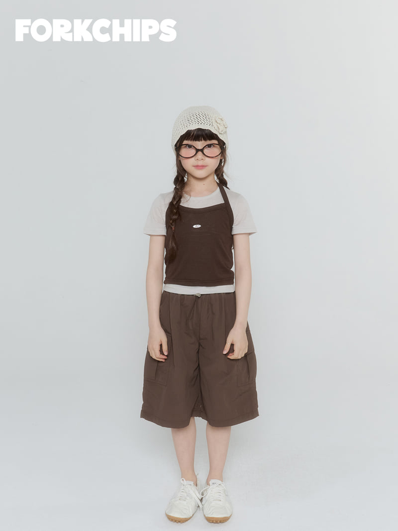 Fork Chips - Korean Children Fashion - #littlefashionista - Snap Bermuda Pants - 10