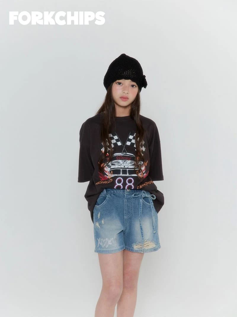 Fork Chips - Korean Children Fashion - #littlefashionista - Rose Knit Beanie - 7