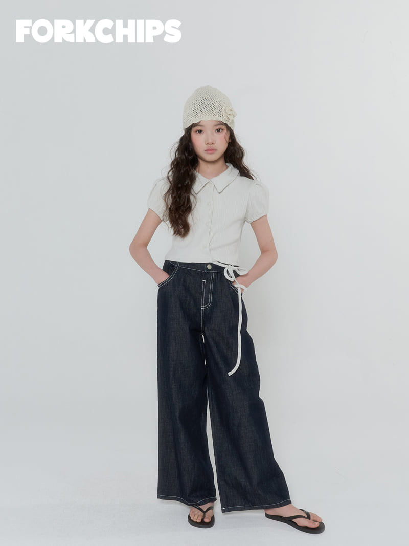 Fork Chips - Korean Children Fashion - #littlefashionista - Button Strap Cardigan - 9