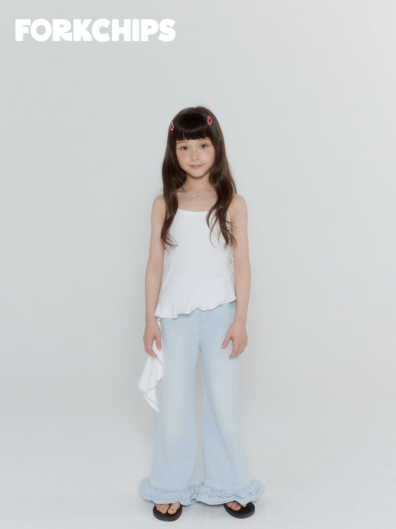 Fork Chips - Korean Children Fashion - #littlefashionista - Unbalanced Ruffle Sleeveless - 11