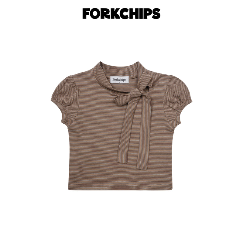 Fork Chips - Korean Children Fashion - #magicofchildhood - Bambi Tie Tee - 3