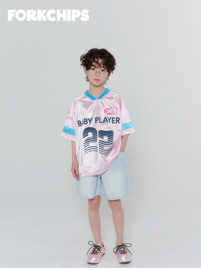 Fork Chips - Korean Children Fashion - #magicofchildhood - Player Tee - 9