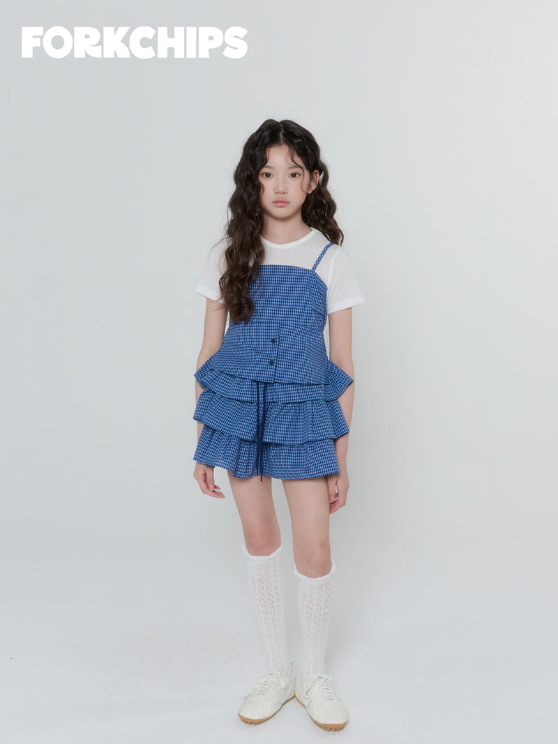 Fork Chips - Korean Children Fashion - #magicofchildhood - Noir Tiered Skirt - 7