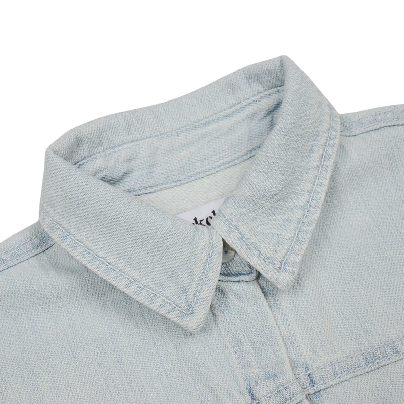 Fork Chips - Korean Children Fashion - #magicofchildhood - Sky Denim Shirt - 5