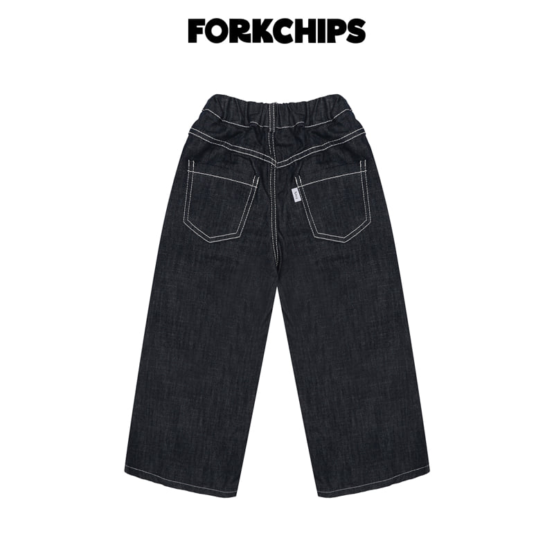 Fork Chips - Korean Children Fashion - #magicofchildhood - Unit Non-Fade Pants - 3