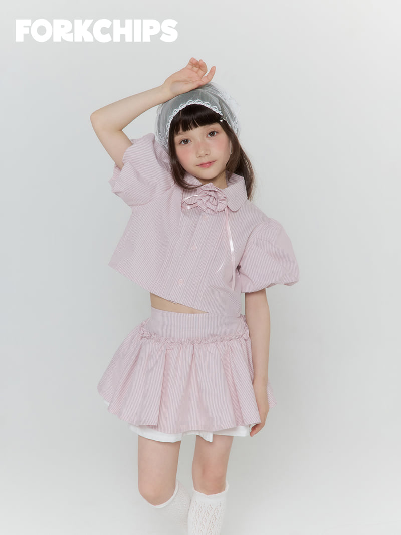 Fork Chips - Korean Children Fashion - #magicofchildhood - Antique Lace Headscarf - 7