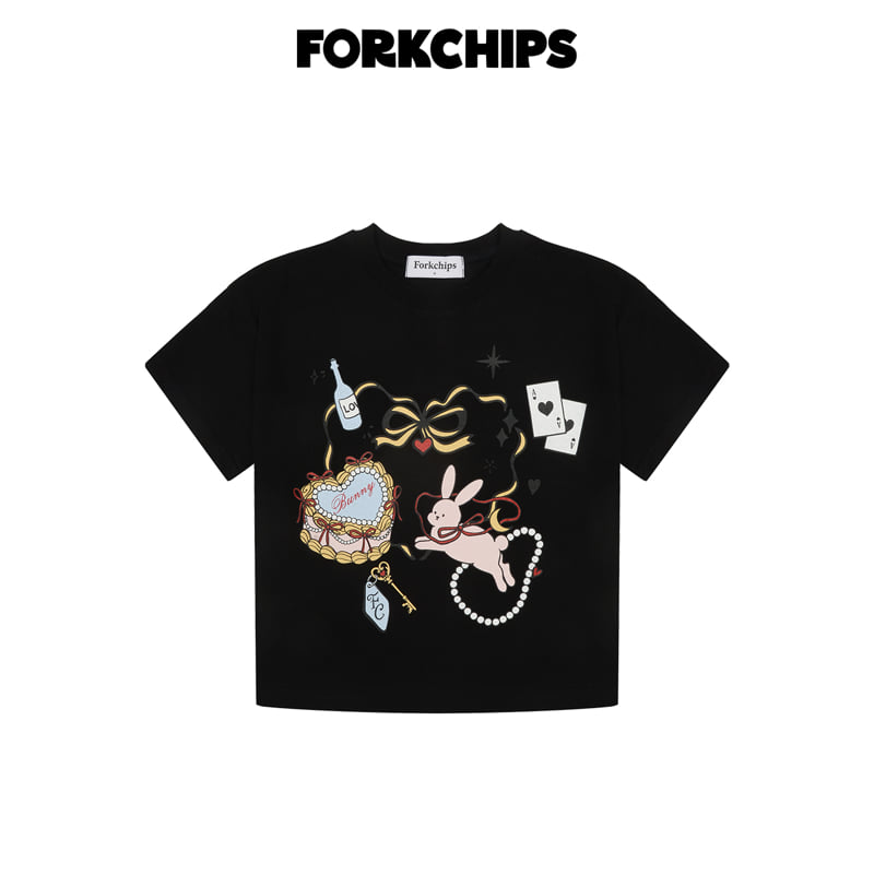 Fork Chips - Korean Children Fashion - #magicofchildhood - Wonder Bunny Tee - 3