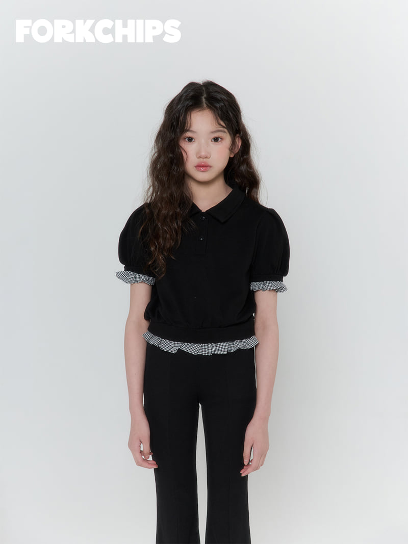 Fork Chips - Korean Children Fashion - #magicofchildhood - Hound PK Tee