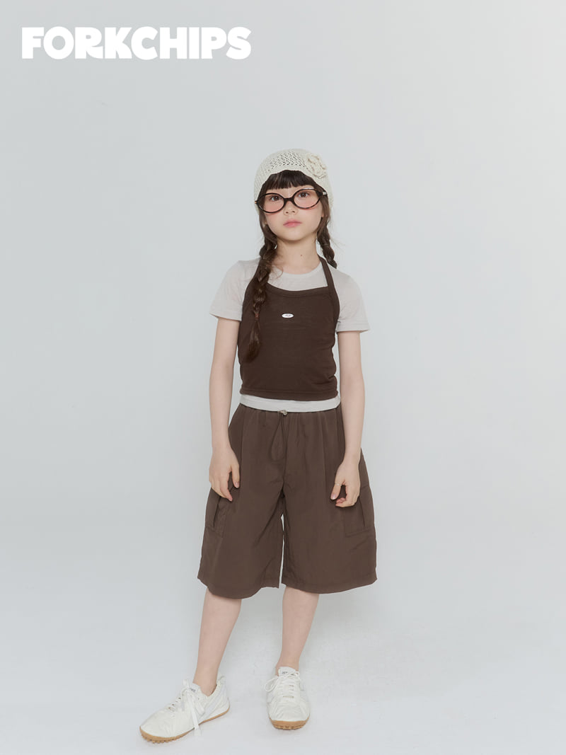 Fork Chips - Korean Children Fashion - #minifashionista - Snap Bermuda Pants - 12