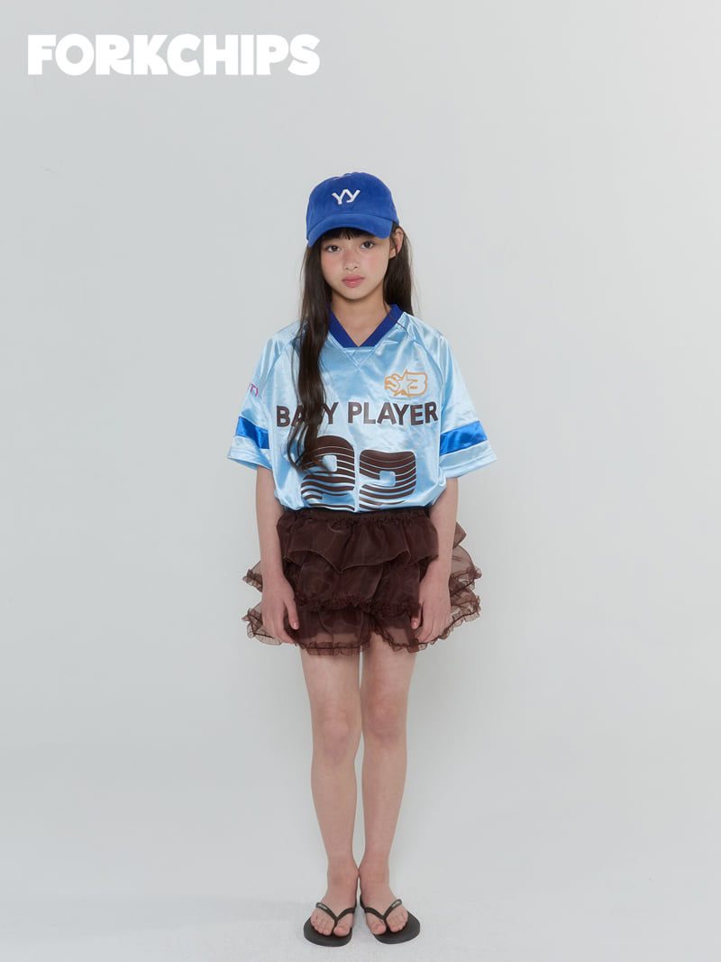 Fork Chips - Korean Children Fashion - #minifashionista - Player Tee - 10