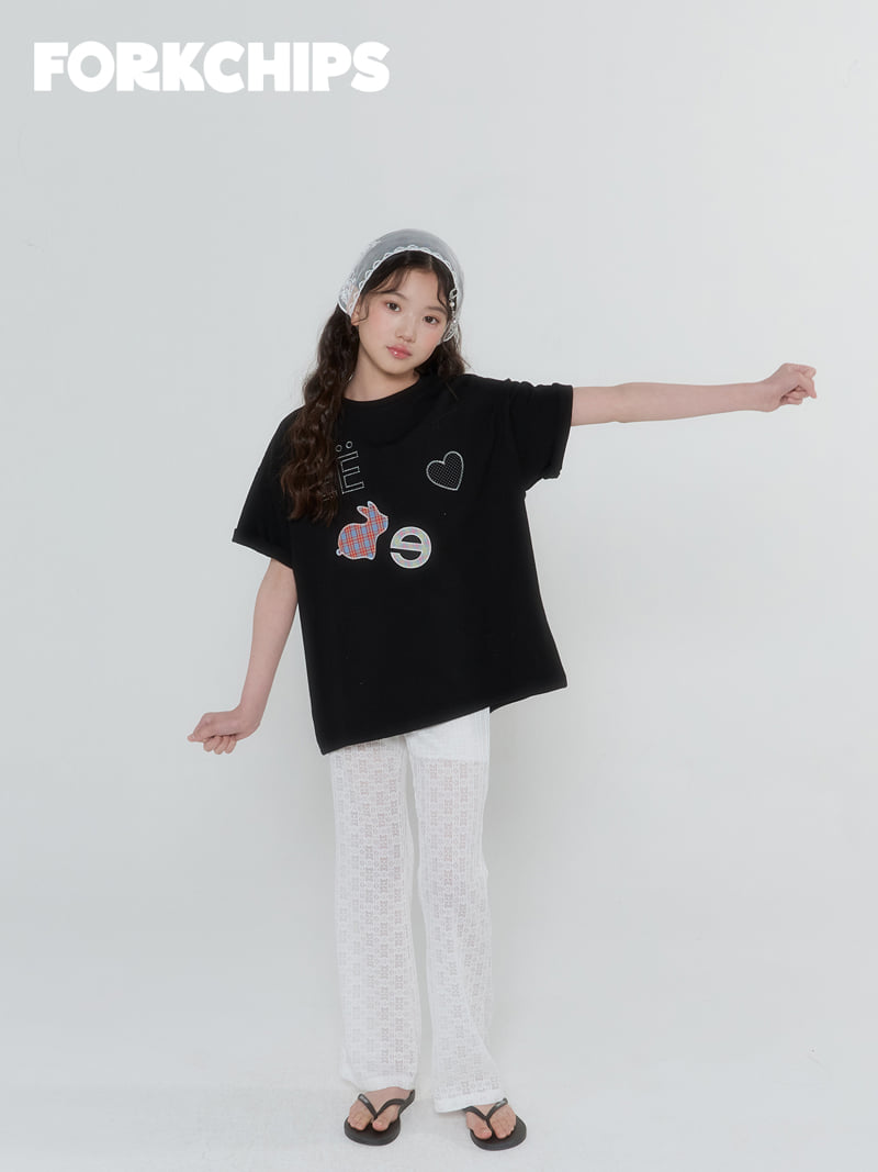 Fork Chips - Korean Children Fashion - #minifashionista - Flora Bootcut Pants - 9