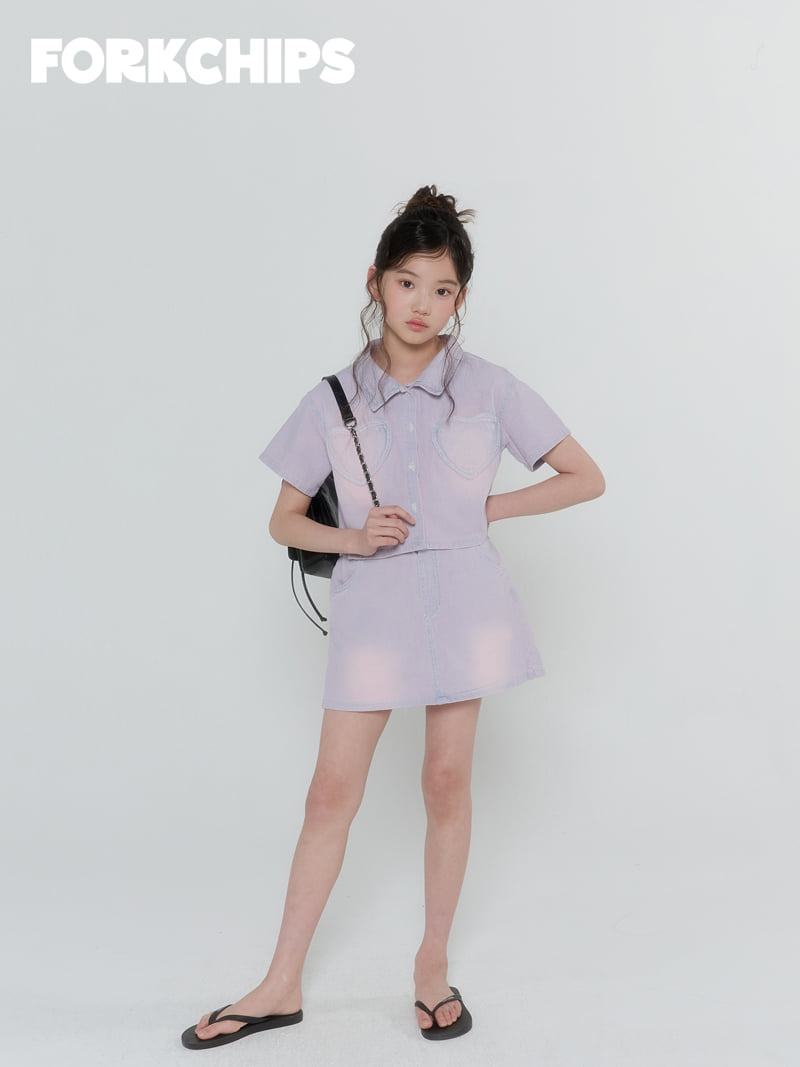 Fork Chips - Korean Children Fashion - #minifashionista - Sunday Crop Shirt - 7