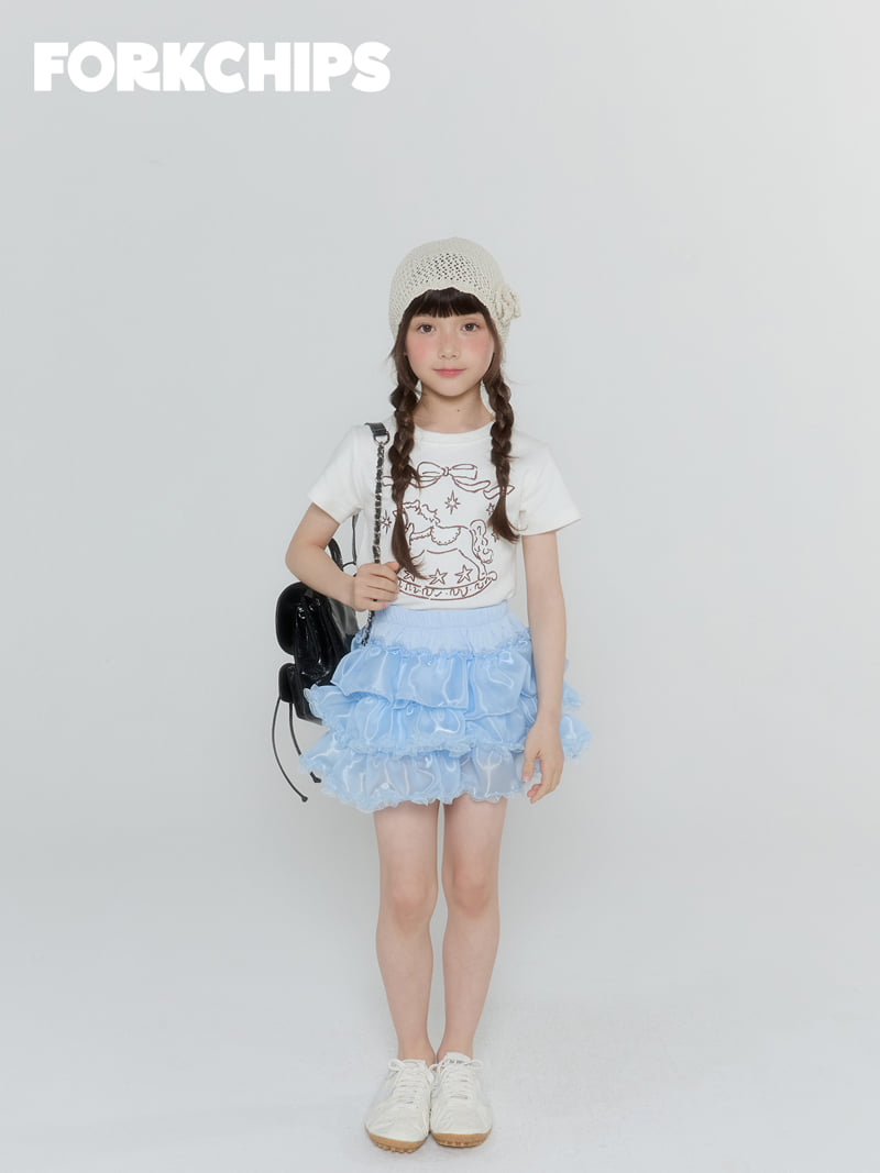 Fork Chips - Korean Children Fashion - #minifashionista - Candy Tiered Skirt - 12