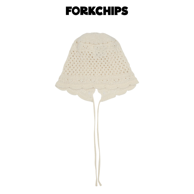 Fork Chips - Korean Children Fashion - #minifashionista - Oat Frill Beanie