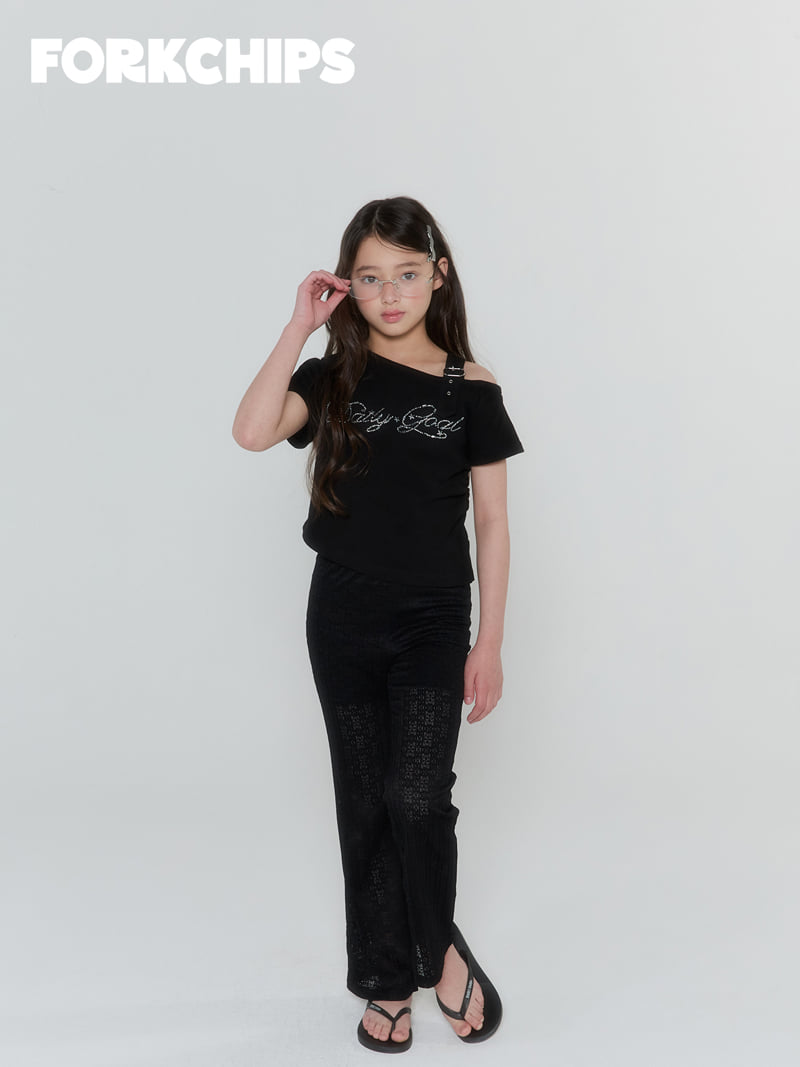Fork Chips - Korean Children Fashion - #prettylittlegirls - Flora Bootcut Pants - 10