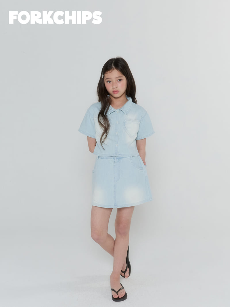 Fork Chips - Korean Children Fashion - #prettylittlegirls - Sunday Crop Shirt - 8