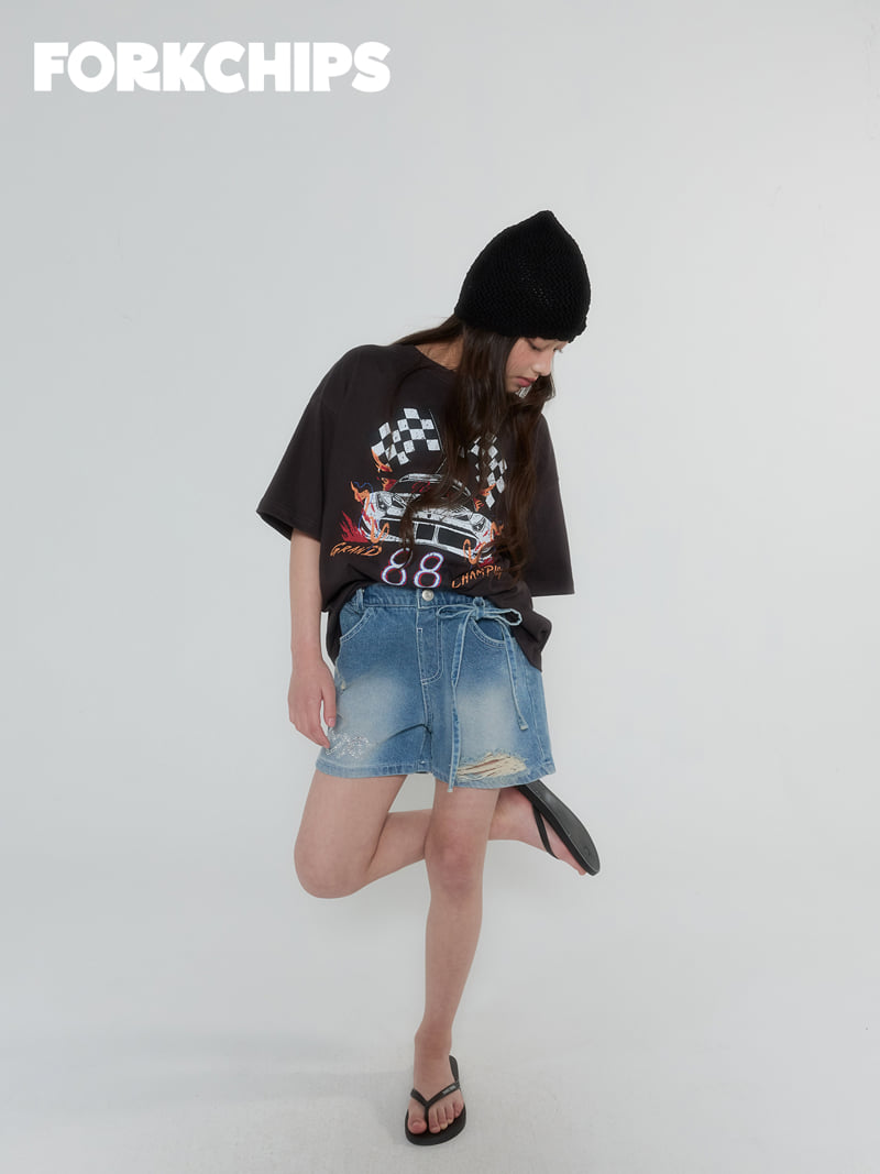 Fork Chips - Korean Children Fashion - #prettylittlegirls - XO Vintage Shorts - 12