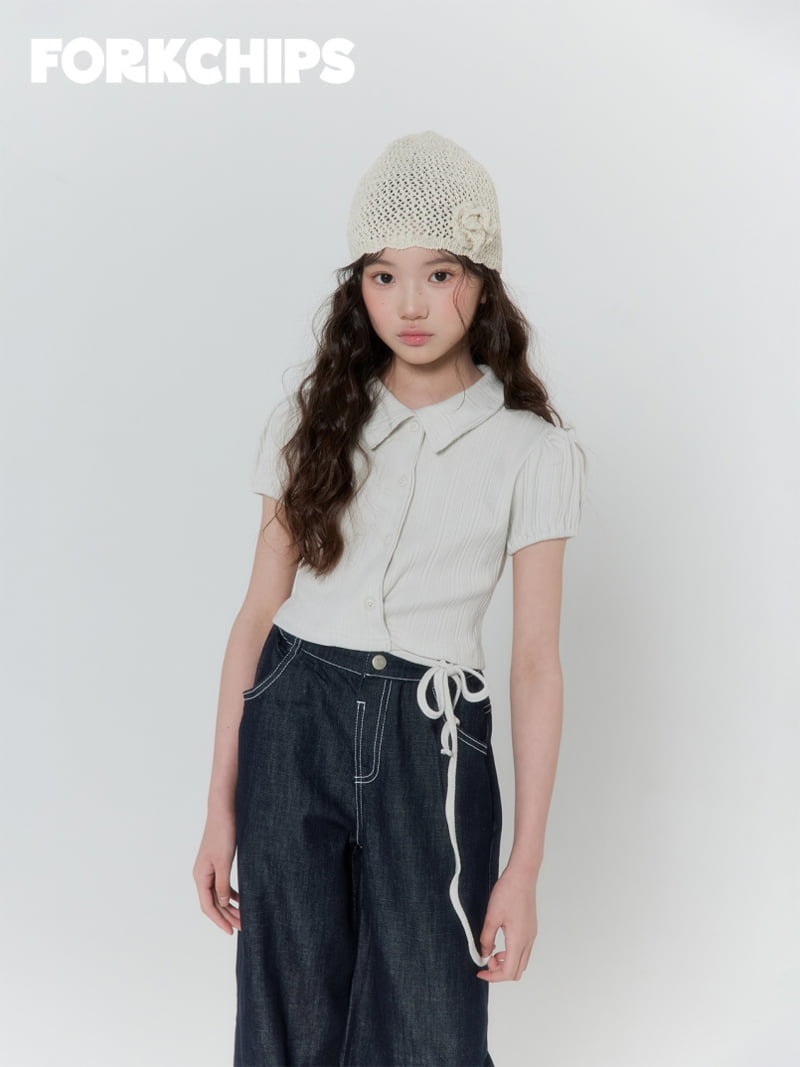 Fork Chips - Korean Children Fashion - #prettylittlegirls - Rose Knit Beanie - 10