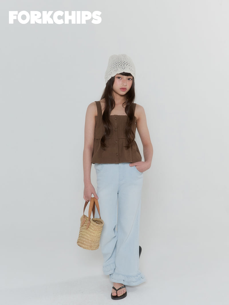 Fork Chips - Korean Children Fashion - #prettylittlegirls - Dolce Sleeveless Blouse - 7