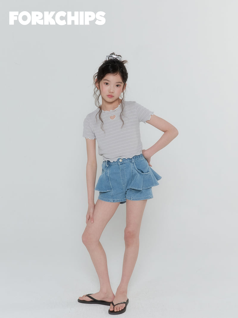 Fork Chips - Korean Children Fashion - #stylishchildhood - Love Punching Tee - 11