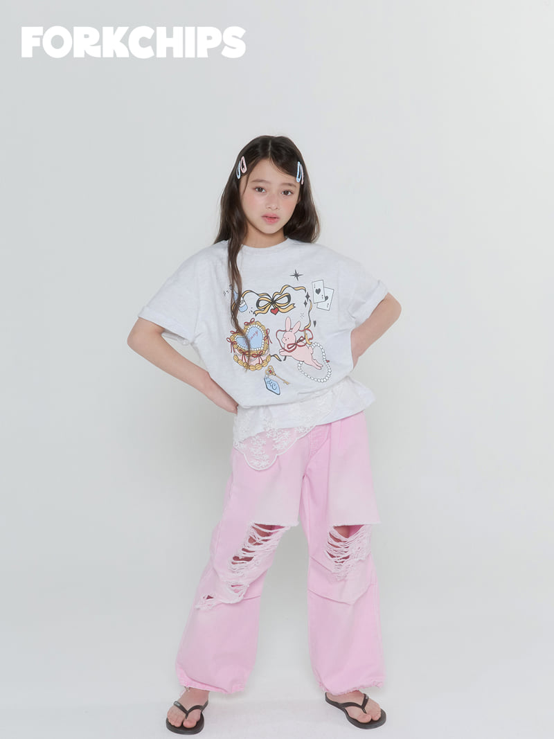 Fork Chips - Korean Children Fashion - #stylishchildhood - Wonder Bunny Tee - 8