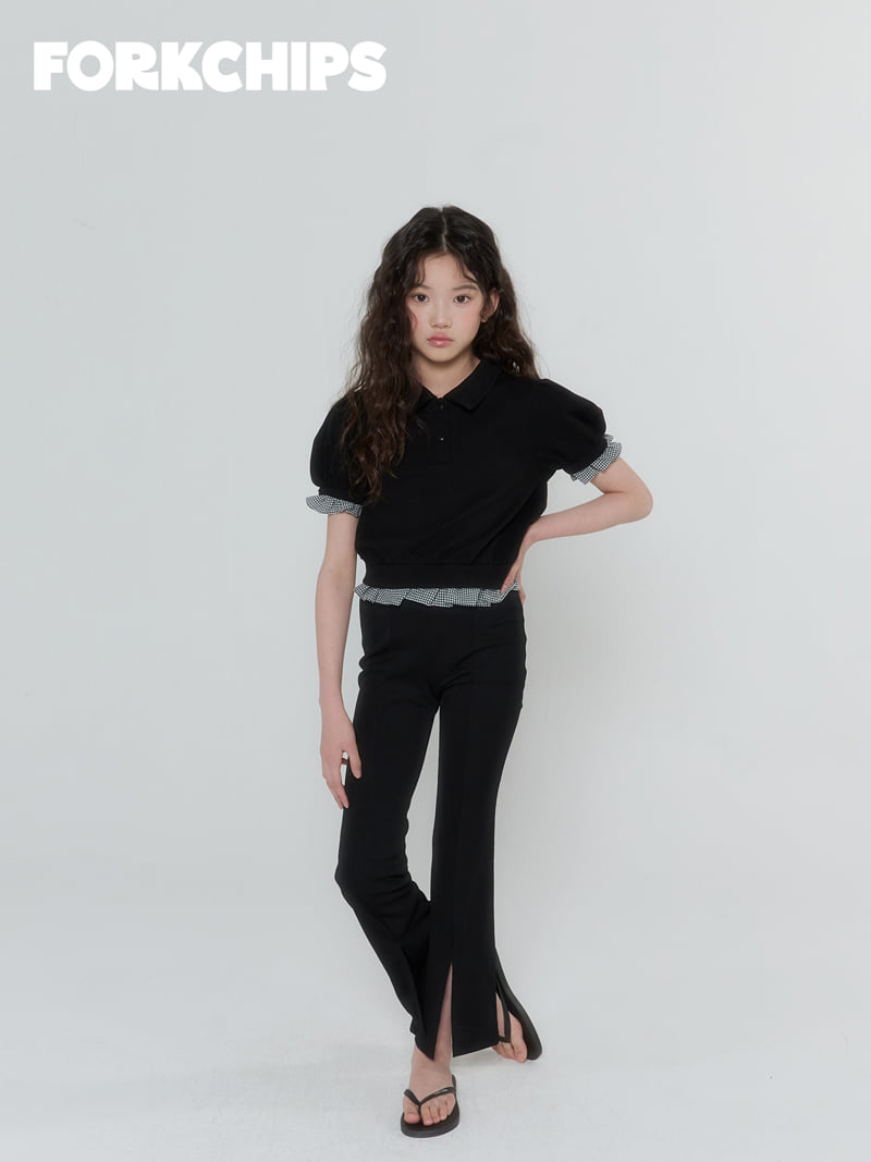 Fork Chips - Korean Children Fashion - #stylishchildhood - Hound PK Tee - 6