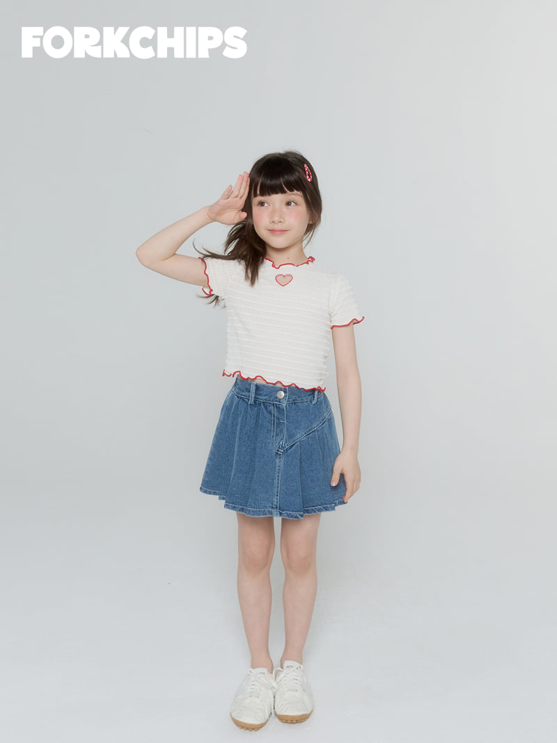 Fork Chips - Korean Children Fashion - #todddlerfashion - Love Punching Tee - 9
