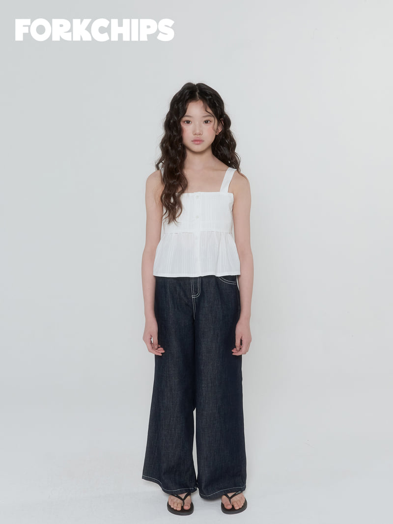 Fork Chips - Korean Children Fashion - #todddlerfashion - Dolce Sleeveless Blouse - 8