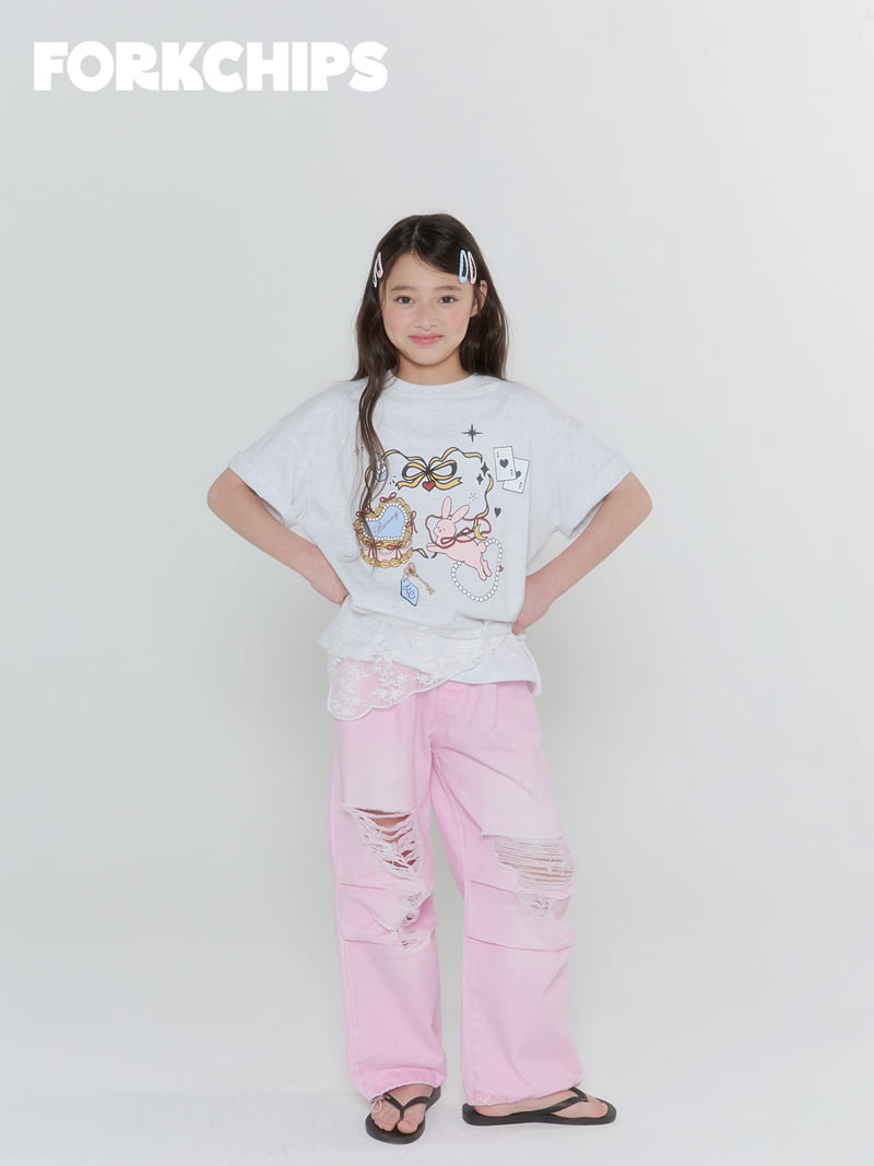 Fork Chips - Korean Children Fashion - #todddlerfashion - Wonder Bunny Tee - 6