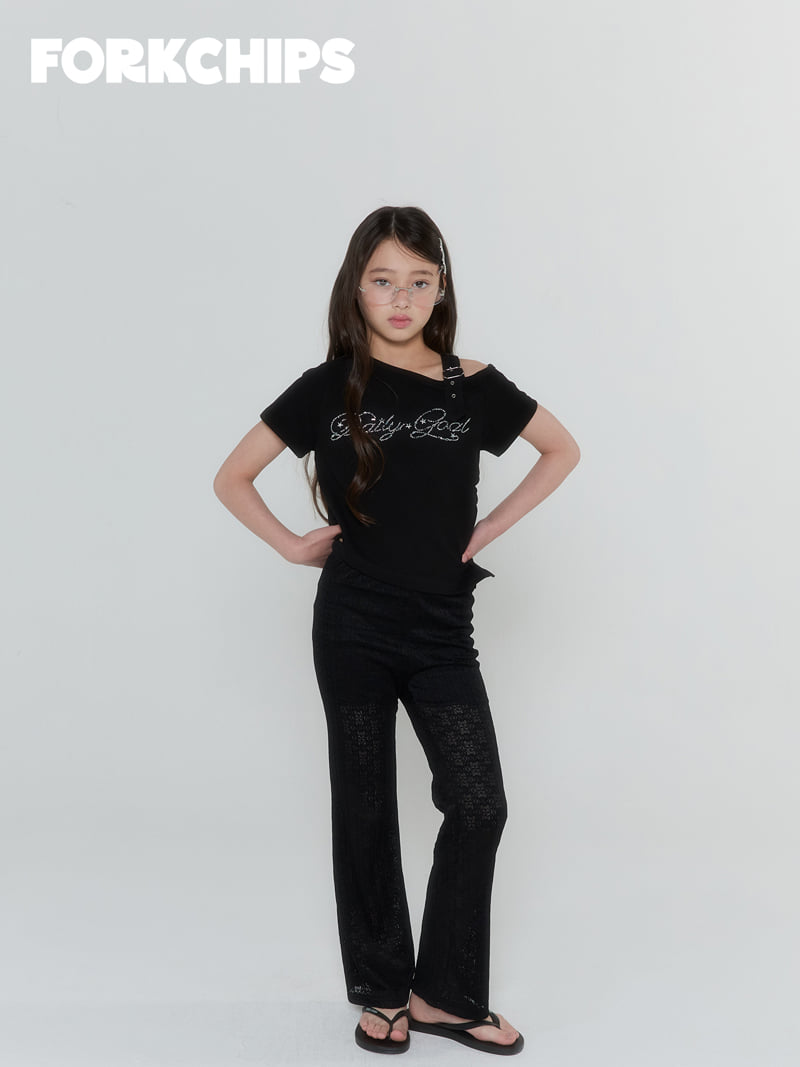 Fork Chips - Korean Children Fashion - #toddlerclothing - Crown Shoulder Tee - 8