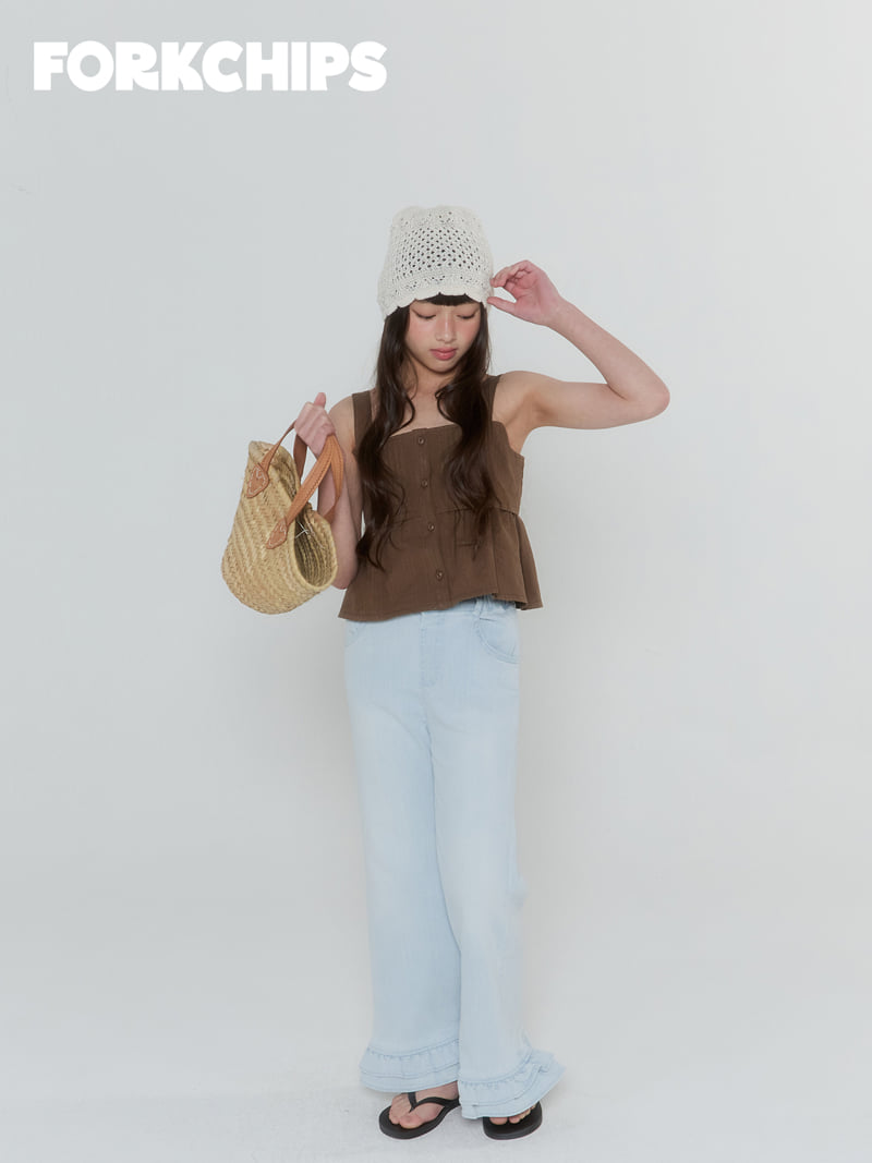 Fork Chips - Korean Children Fashion - #toddlerclothing - Dolce Sleeveless Blouse - 9