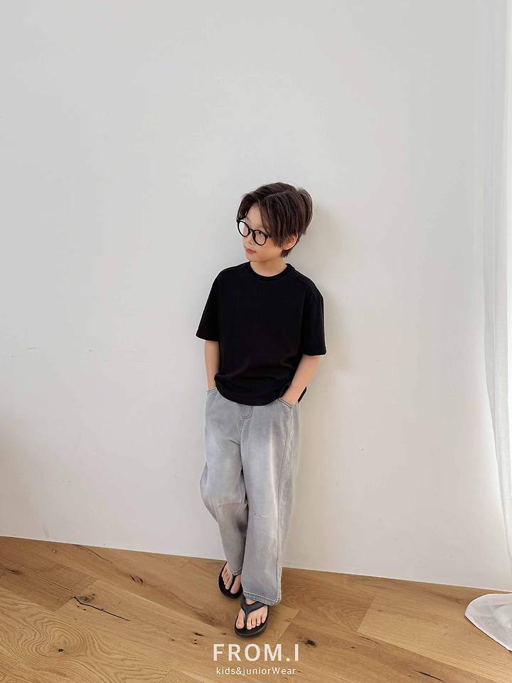 From I - Korean Children Fashion - #Kfashion4kids - Cutline Over Tee - 8