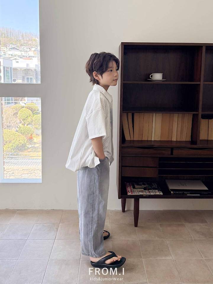 From I - Korean Children Fashion - #Kfashion4kids - Seersucker Shirt - 7