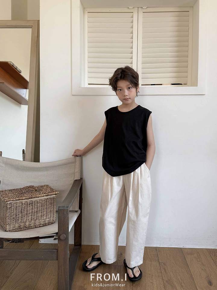 From I - Korean Children Fashion - #childofig - Cotton Slub Pants - 10