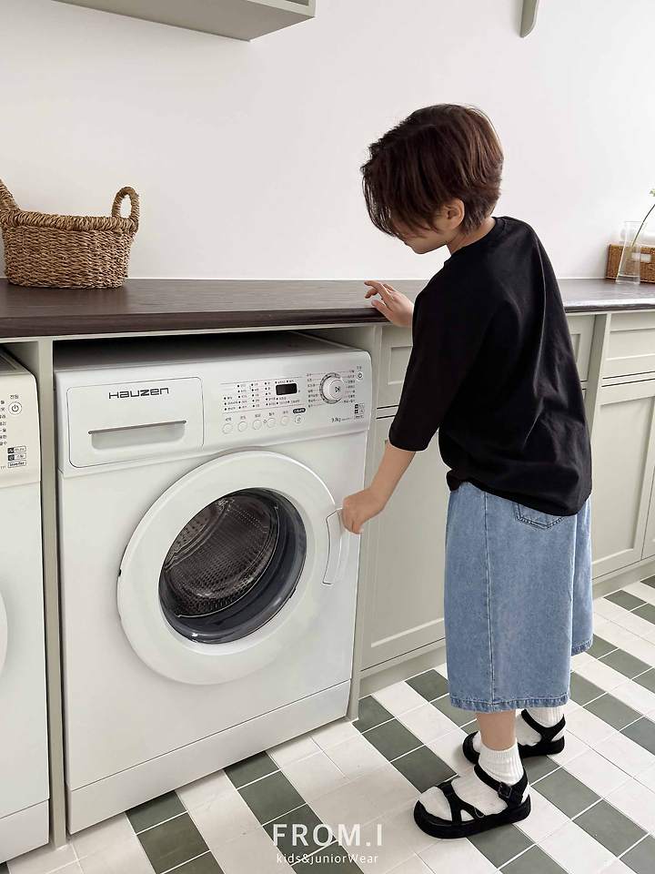 From I - Korean Children Fashion - #childofig - Denim Bermuda Pants - 7