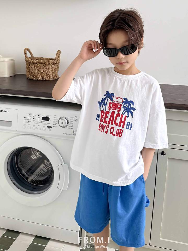 From I - Korean Children Fashion - #childofig - Carpenter Bermuda Sweat Pants - 6
