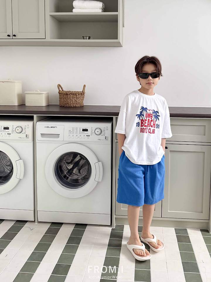 From I - Korean Children Fashion - #childofig - Carpenter Bermuda Sweat Pants - 7