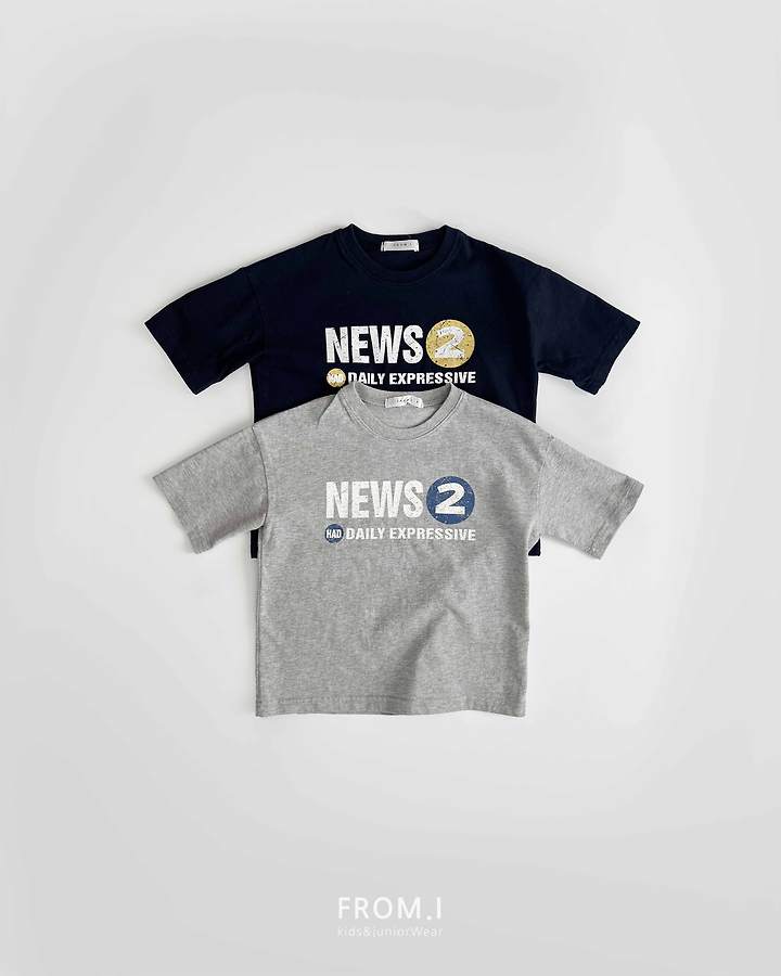 From I - Korean Children Fashion - #childofig - News Tee