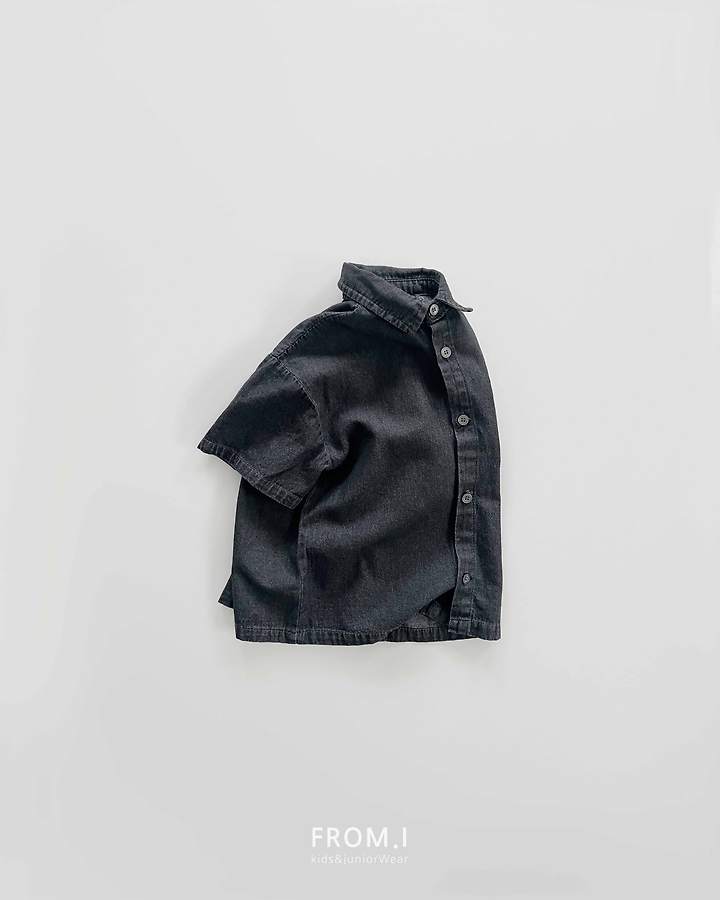 From I - Korean Children Fashion - #childofig - Over Denim Shirt - 8