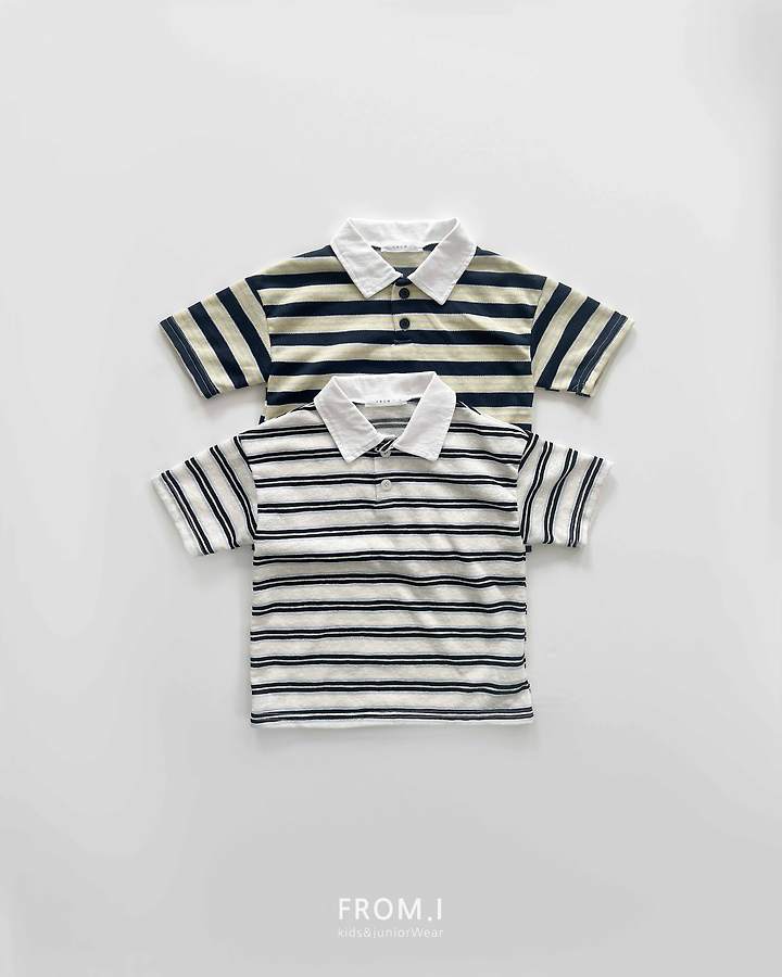 From I - Korean Children Fashion - #childofig - Neo Collar Short Sleeve Tee