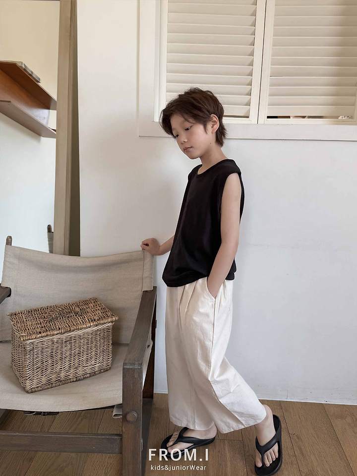 From I - Korean Children Fashion - #childrensboutique - Cotton Slub Pants - 12