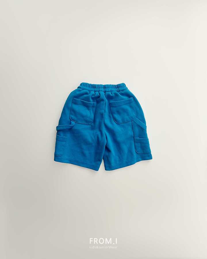 From I - Korean Children Fashion - #childrensboutique - Carpenter Bermuda Sweat Pants - 8