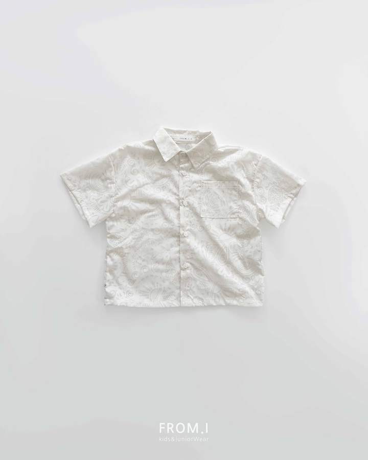 From I - Korean Children Fashion - #childofig - Paisley Burnout Shirt - 4