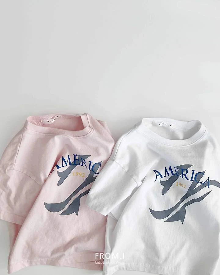 From I - Korean Children Fashion - #designkidswear - America Tee - 3
