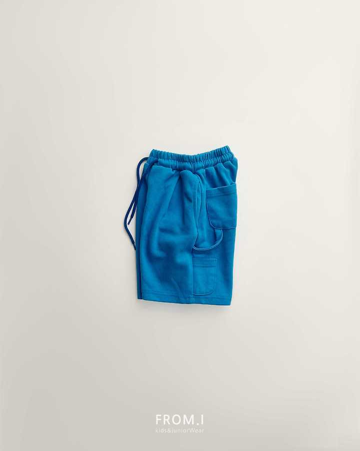From I - Korean Children Fashion - #designkidswear - Carpenter Bermuda Sweat Pants - 9