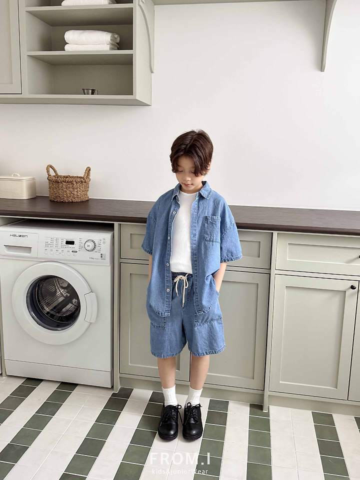 From I - Korean Children Fashion - #designkidswear - Fatigue Denim Pants - 10